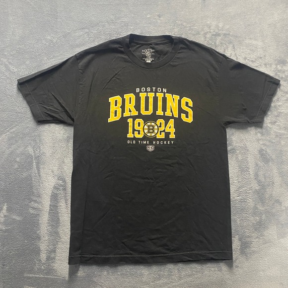 Old Time Hockey Other - Old Time Hockey Boston Bruins Shirt Mens Large Black‎ NHL Graphic Tee